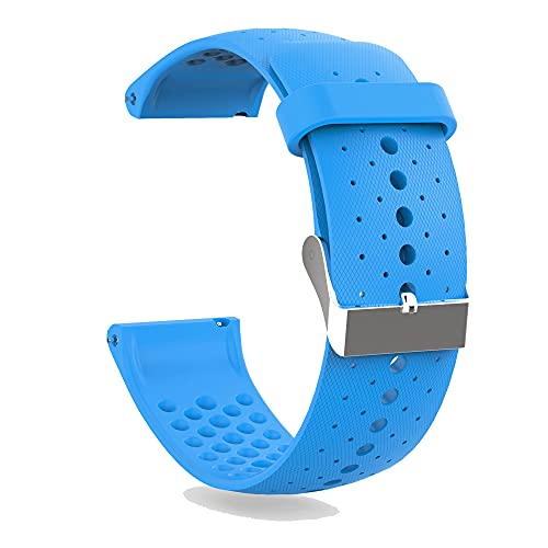 KINOEHOO Correas para relojes Compatible con Polar Vantage M Pulseras de repuesto.Correas para relojesde silicona.(azul)