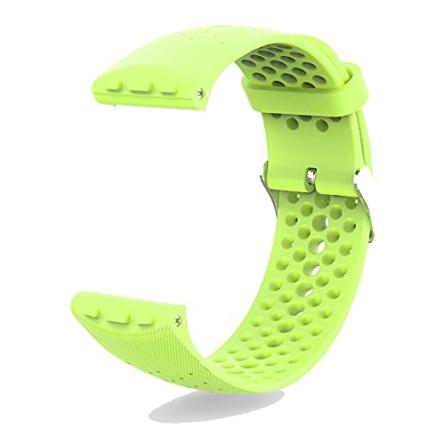 KINOEHOO Correas para relojes Compatible con Polar Vantage M Pulseras de repuesto.Correas para relojesde silicona.(verde)