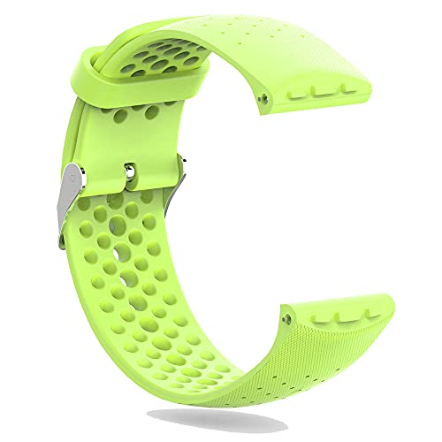 KINOEHOO Correas para relojes Compatible con Polar Vantage M Pulseras de repuesto.Correas para relojesde silicona.(verde)