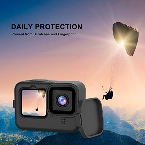 Kit de Accesorios para GoPro Hero 10/9, Incluye Carcasa Impermeable + Protector de Pantalla de Vidrio Templado + Funda para Transportar + Inserciones Anti-Neblina + Filtros Snorkel para GoPro 10/9
