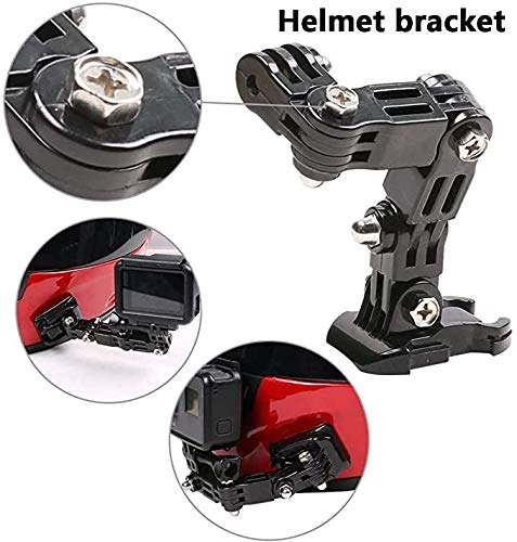 Kit de casco de motocicleta para GoPro Held 8/7/5 y la mayoría de cámaras de acción, casco de moto, barbilla, montado, pequeñas hormigas 4K, accesorios para cámara deportiva