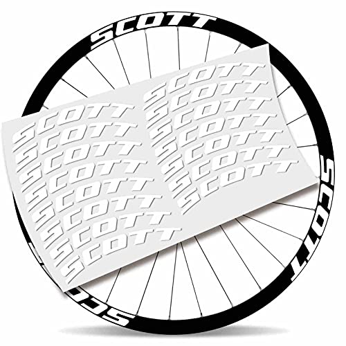 Kit Pegatinas Pegatinas Stickers LLANTA Scott 29" BTT MTB (Blanco)