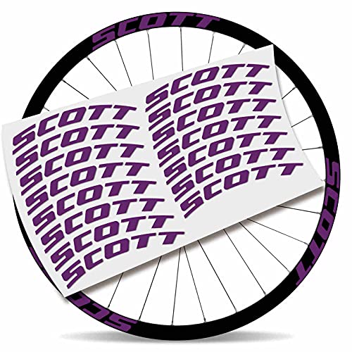 Kit Pegatinas Pegatinas Stickers LLANTA Scott 29" BTT MTB (Violeta)