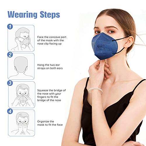 KKmier Mascarillas FFP2 Homologadas (30 Pack), 5 colores Mascarillas FFP2 Protección de 5 capas y Filtración de Partículas (EFP) ≥95%