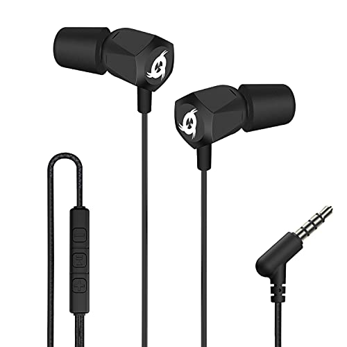 KLIM F2 - Auriculares con Cable y micrófono + Calidad de Audio excelente + Diseño Duradero con 5 años de garantía + Cómodas Almohadillas de Espuma + Cascos con Clavija de 3,5 mm + Novedad 2022