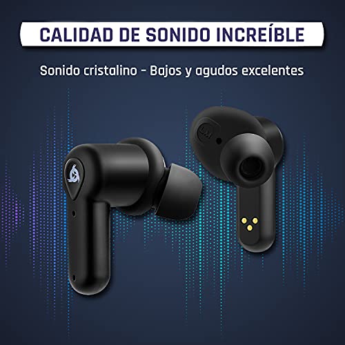 KLIM™ Pods - Auriculares inalámbricos Bluetooth + Excelente Sonido + Óptimo Aislamiento + Emparejamiento fácil y rápido + Batería de Larga duración 30H + Cascos Bluetooth NUEVOS 2020