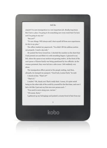 Kobo Clara HD | eReader | Pantalla táctil antirreflejos de 6” | Temperatura del color y brillo ajustables | eBooks | WiFi | 8 GB de almacenamiento | Tecnología Carta E Ink | Negro