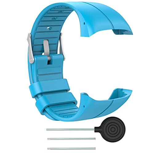 Kokymaker Reloj Pulsera de Repuesto reemplazo Correa Ajustable para Polar M400 / M430 Banda de Deportes Correa de Silicona (azul)