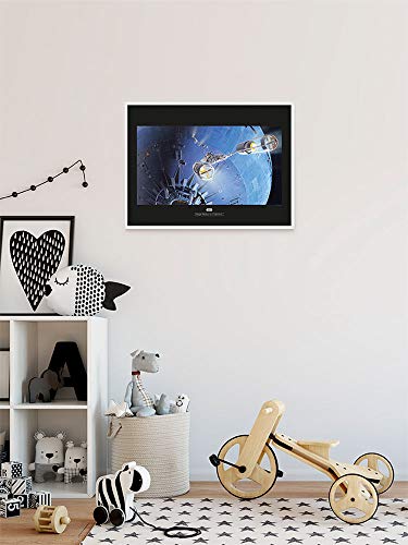 Komar Wandbild Von Wars Classic RMQ Death Star Attack | Kinderzimmer, Jugendzimmer, Dekoration, Kunstdruck | ohne Rahmen | WB130-50x40 fotomural, carbón