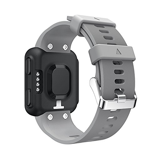 KOMI Correa de reloj compatible con Garmin Forerunner 35/30 Smart Watch, correa de repuesto de silicona