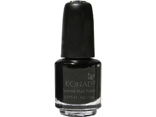 KONAD- Kit 3 esmaltes para estampar: Plata, Negro y Blanco