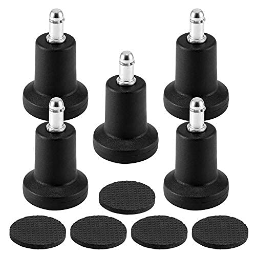 Konesky Silla de oficina Rueda Taburete Pisos Gliders Campana Glides Reemplazo Silla Ruedas Reemplazo