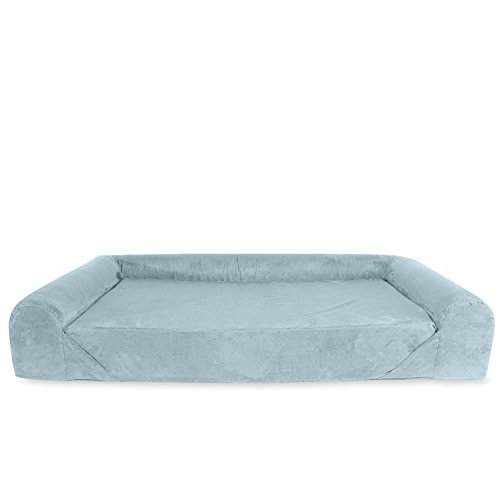 KOPEKS Sofá Cama ortopédico de Espuma viscoelástica para Perro, tamaño pequeño, Color Gris