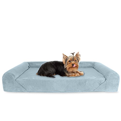 KOPEKS Sofá Cama ortopédico de Espuma viscoelástica para Perro, tamaño pequeño, Color Gris