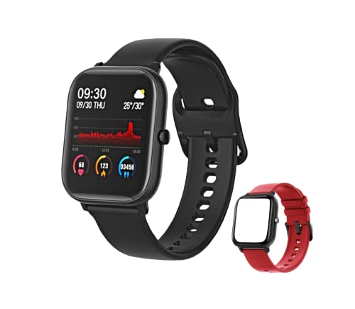 KORBES Smartwatch Reloj Inteligente Mujer Hombre, con Pantalla Dinámica a Color de 1.54" Impermeable IP67, Modo Deportes, Monitor de Ritmo Cardíaco, Oxígeno y Sueño. para iOS y Android. Extra Band