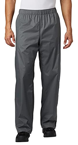 KOUDYEN Pantalones Lluvia Impermeable Hombre Ligero Transpirable Pantalones Trekking Ciclismo Moto Hombre Aire Libre YK5415M-Grey-L