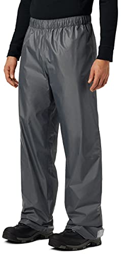 KOUDYEN Pantalones Lluvia Impermeable Hombre Ligero Transpirable Pantalones Trekking Ciclismo Moto Hombre Aire Libre YK5415M-Grey-L