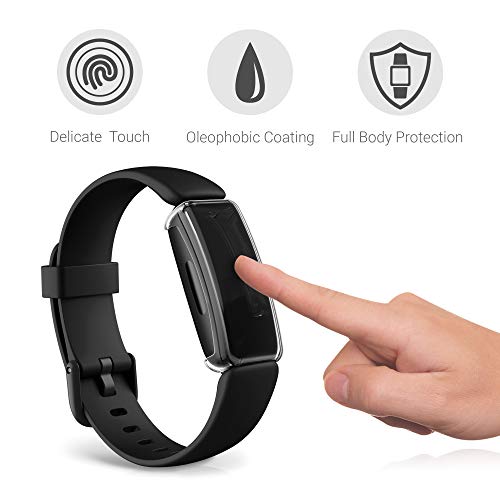 kwmobile 2 Carcasas para Pulsera Actividad - Set de 2X Funda Compatible con Fitbit Inspire 2 / Ace 3 - Transparente