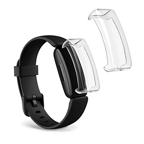 kwmobile 2 Carcasas para Pulsera Actividad - Set de 2X Funda Compatible con Fitbit Inspire 2 / Ace 3 - Transparente