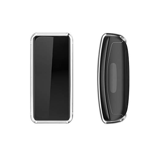 kwmobile 2 Carcasas para Pulsera Actividad - Set de 2X Funda Compatible con Fitbit Inspire 2 / Ace 3 - Transparente