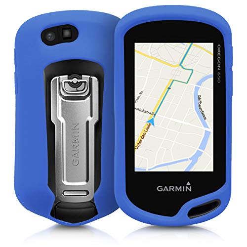 kwmobile Funda Compatible con Garmin Oregon 700 / 750t / 600/650 - Carcasa de Silicona para navegador GPS - Cover Azul