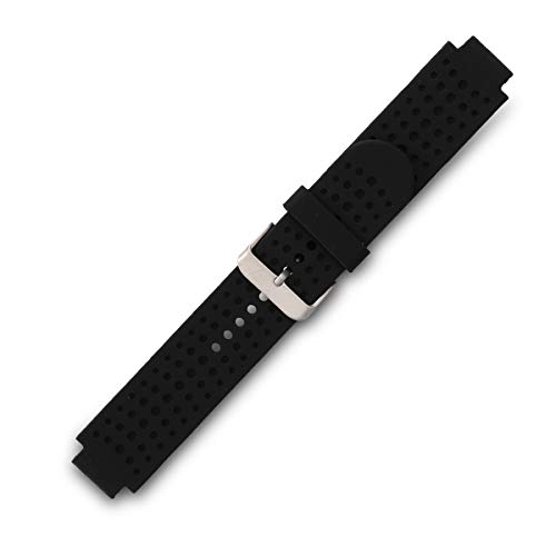 kwmobile Pulsera Compatible con Garmin Forerunner 25 (L - 40 x 47 x 13.9 mm) - Correa para Reloj Inteligente Silicona TPU Negro