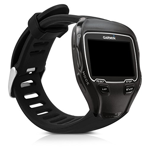 kwmobile Pulsera Compatible con Garmin Forerunner 910XT - Correa para Reloj Inteligente Silicona TPU Negro