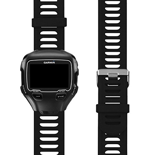 kwmobile Pulsera Compatible con Garmin Forerunner 910XT - Correa para Reloj Inteligente Silicona TPU Negro