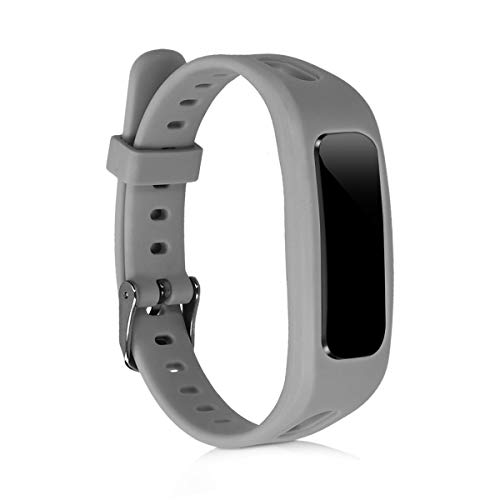 kwmobile Pulsera Compatible con Honor Band 3e - 2X Correa de TPU para Reloj Inteligente - Negro/Gris