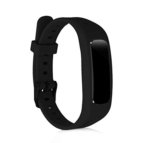 kwmobile Pulsera Compatible con Honor Band 3e - 2X Correa de TPU para Reloj Inteligente - Negro/Gris