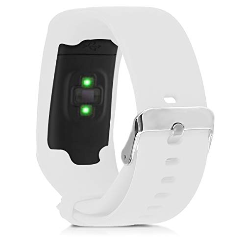 kwmobile Pulsera Compatible con Polar A360 / A370 - Correa para Reloj Inteligente Silicona TPU Blanco