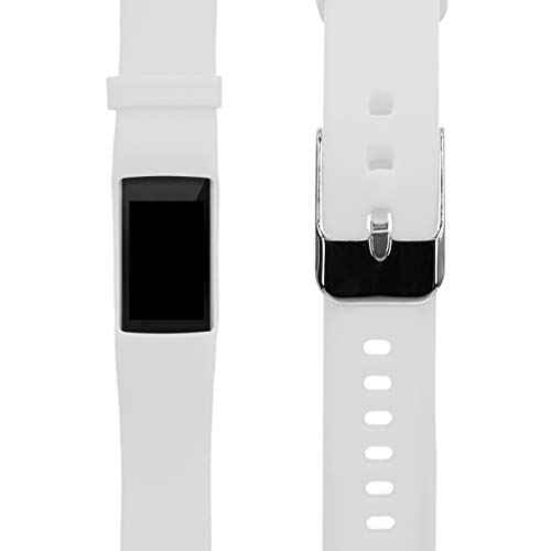 kwmobile Pulsera Compatible con Polar A360 / A370 - Correa para Reloj Inteligente Silicona TPU Blanco