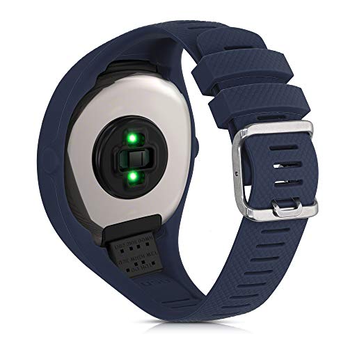 kwmobile Pulsera Compatible con Polar M200 - Correa para Reloj Inteligente Silicona TPU Azul Oscuro