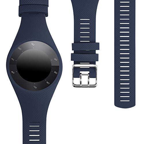 kwmobile Pulsera Compatible con Polar M200 - Correa para Reloj Inteligente Silicona TPU Azul Oscuro
