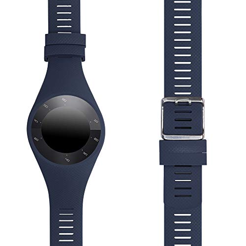 kwmobile Pulsera Compatible con Polar M200 - Correa para Reloj Inteligente Silicona TPU Azul Oscuro