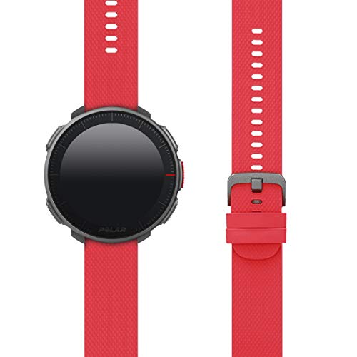 kwmobile Pulsera Compatible con Polar Vantage M/Grit X - Correa para Reloj Inteligente Silicona TPU Rojo