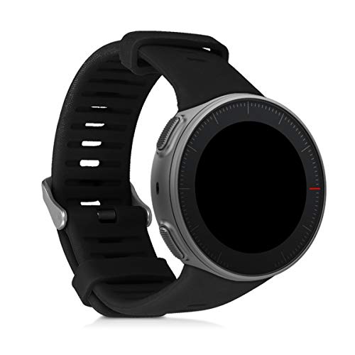 kwmobile Pulsera Compatible con Polar Vantage V - Correa para Reloj Inteligente Silicona TPU Negro