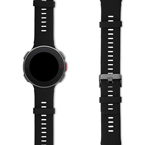 kwmobile Pulsera Compatible con Polar Vantage V - Correa para Reloj Inteligente Silicona TPU Negro