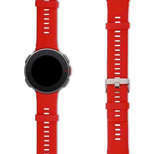 kwmobile Pulsera Compatible con Polar Vantage V - Correa para Reloj Inteligente Silicona TPU Rojo