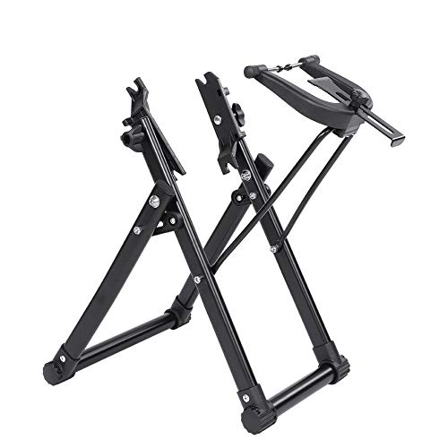 Labuduo Soporte de Ajuste de Rueda de Bicicleta Inteligente Resistente, Soporte de Rueda de Bicicleta de aleación de Aluminio, para Bicicleta al Aire Libre