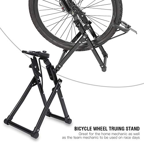 Labuduo Soporte de Ajuste de Rueda de Bicicleta Inteligente Resistente, Soporte de Rueda de Bicicleta de aleación de Aluminio, para Bicicleta al Aire Libre
