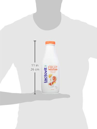 Lactovit - Gel de Ducha Hidratante Fruit Energy Vitalidad y Frescor con Melocotón y Pomelo, para Piel Seca - 600 ml