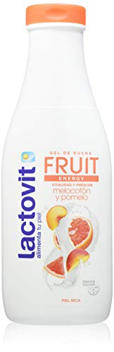 Lactovit - Gel de Ducha Hidratante Fruit Energy Vitalidad y Frescor con Melocotón y Pomelo, para Piel Seca - 600 ml