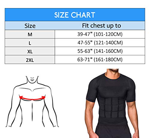 LaLaAreal Hombres Body Shaper Chaleco Reductor Adelgazantes Camisa De Compresión Pecho Abs Abdomen Slim Tank Top Camiseta Corsés Deportivos