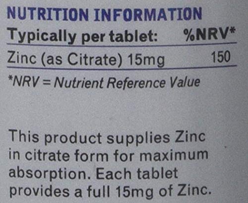 Lamberts Zinc 15mg - 180 Tabletas