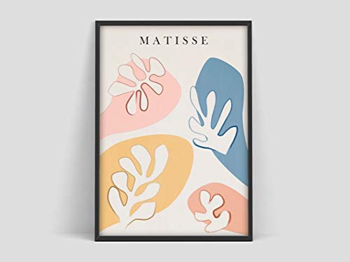 Lámina Henri Matisse Hoja, Lámina Matisse, Matisse los recortes, Póster Matisse, Póster Artístico Matisse, Exposición Henri Matisse Pintura decorativa sin marco familiar J 50x70cm