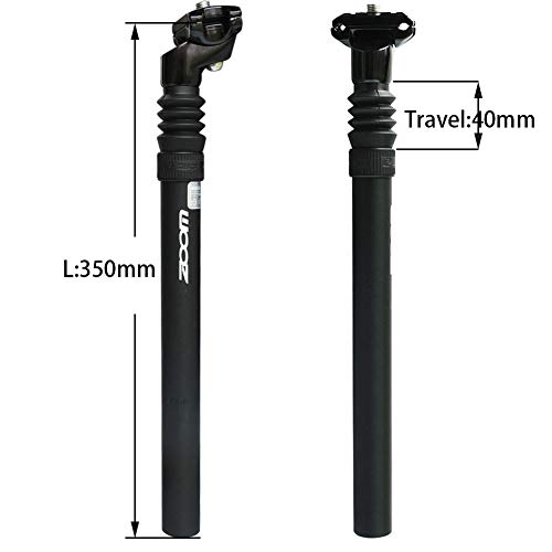 LANCYG tija telescopica Suspensión de la Bicicleta Seatpost Amortiguador de amortiguación 25.4/27.2/28.6/30.9/31.6mm X350MM Montar de la Bici del Asiento Retroceso Tras Tubo tija sillin 27.2