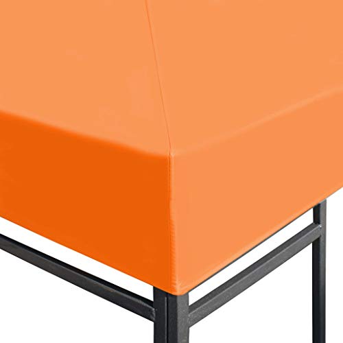 Lasamot Gazebo Top Cover, Gazebo Top Cover Gazebo Canopy Repuesto Top Tier Patio Canopy Cover 0.68lb / m² 3x3 m Naranja