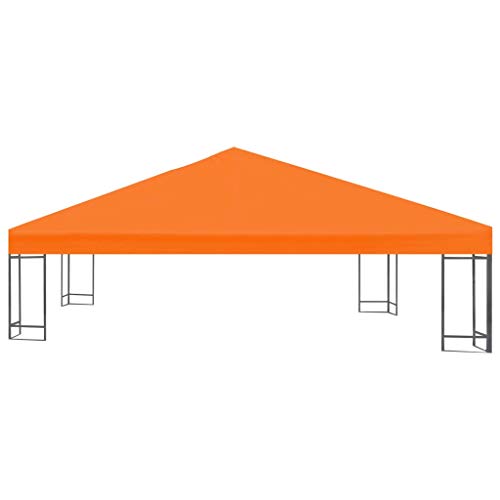 Lasamot Gazebo Top Cover, Gazebo Top Cover Gazebo Canopy Repuesto Top Tier Patio Canopy Cover 0.68lb / m² 3x3 m Naranja