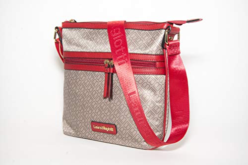 Laura Biagiotti Bolso mujer bandolera nylon lavable bandolera línea THIA LB20S-105-2 col. rojo Victor Line srl